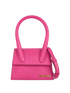 Medium The Chiquito, &pound;220, Handbags, Pink, Leather, Front view